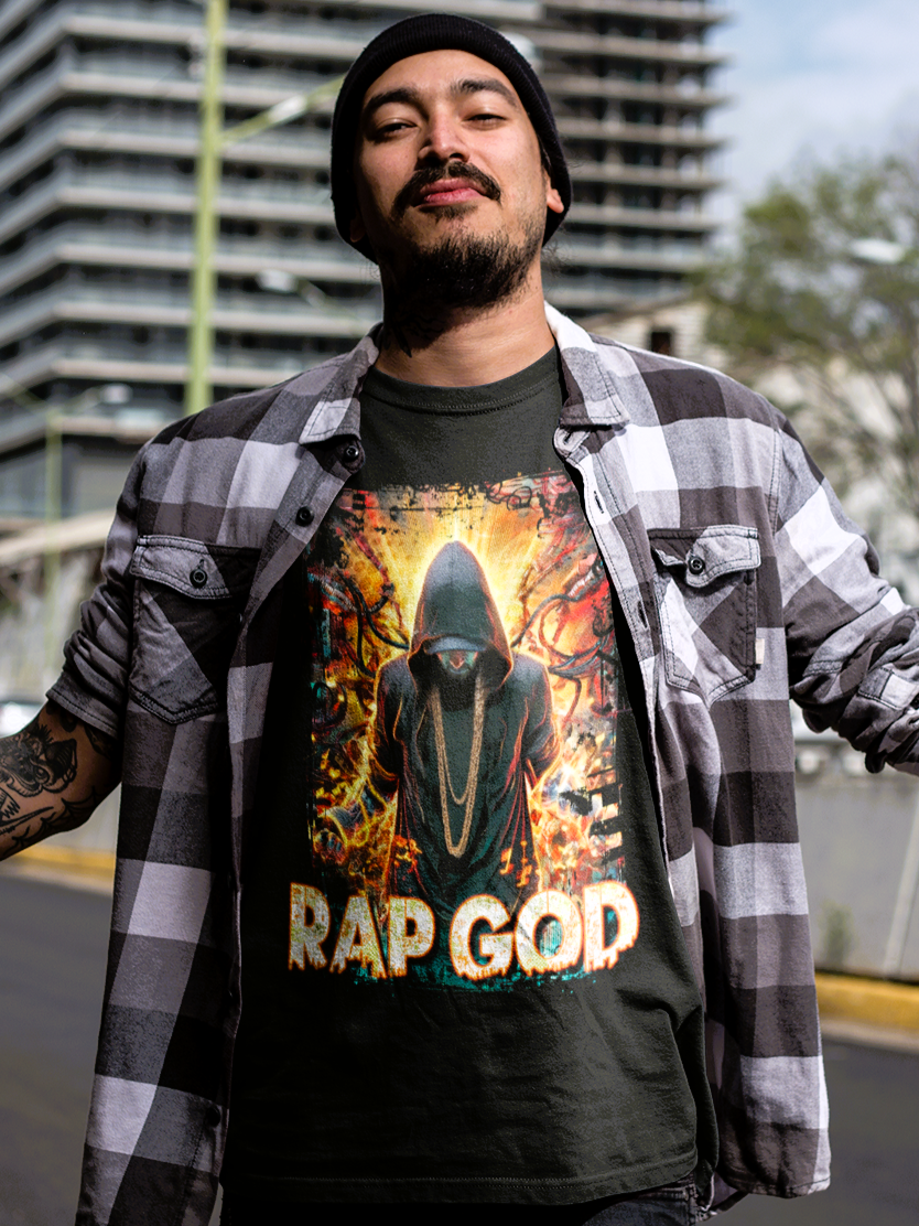 Rejected Youth Co. – Rap God Graphic Tee | Vintage Hip-Hop Lyric Shirt | Bootleg Slim Shady-Inspired Streetwear